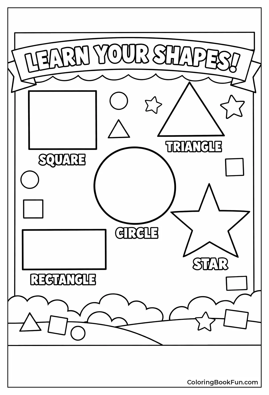 Learn Shapes while Coloring