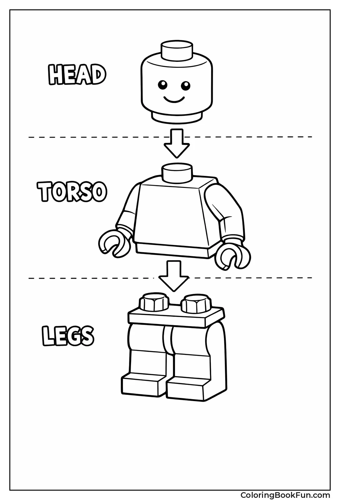 Minifigure Anatomy Diagram