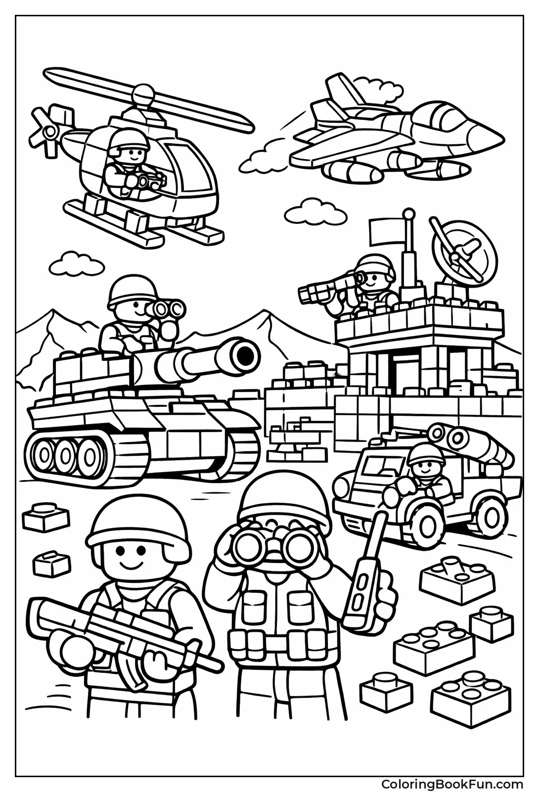 Soldiers Build Army Base