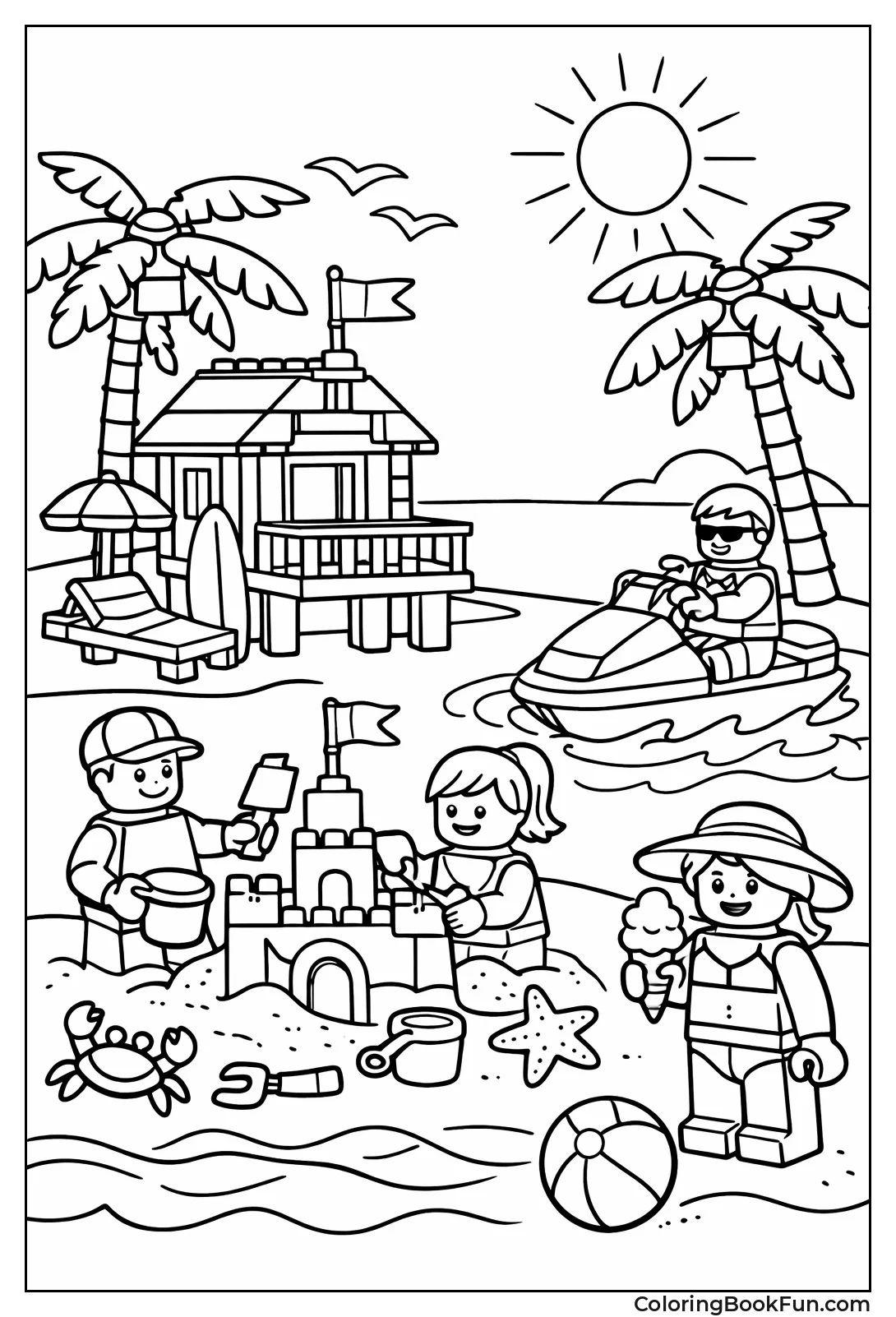 Beach House with Palms