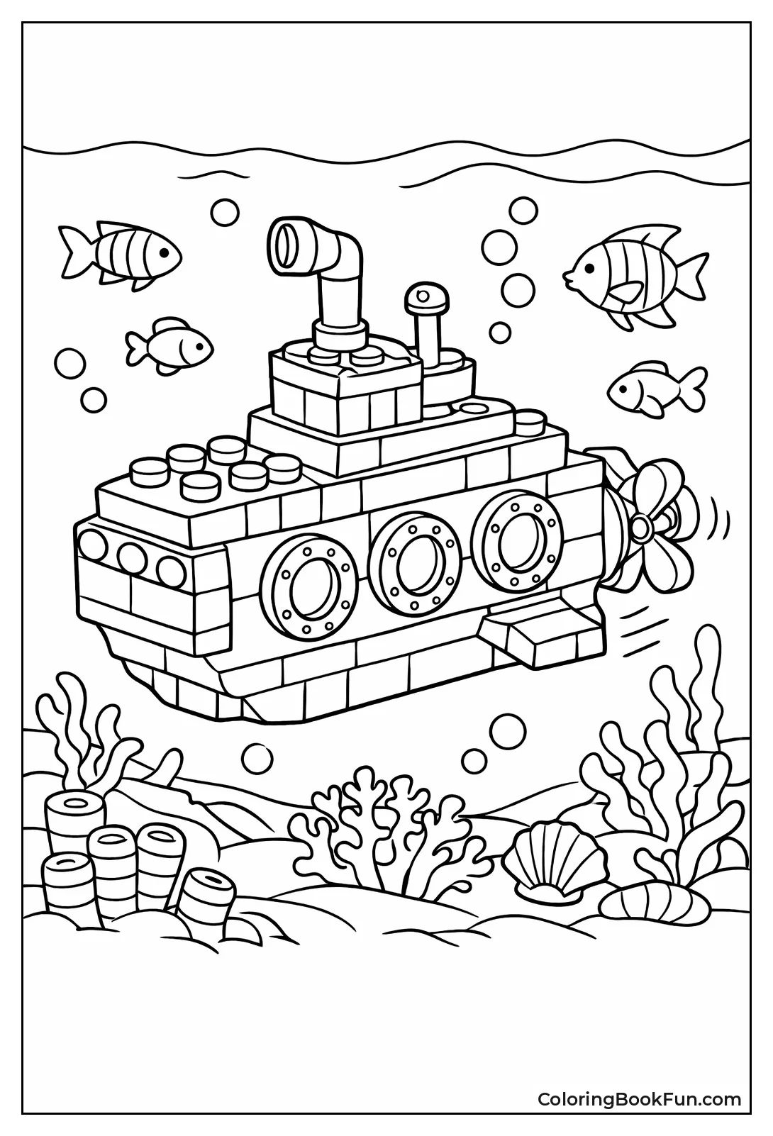 LEGO Submarine Builds Ocean Adventure