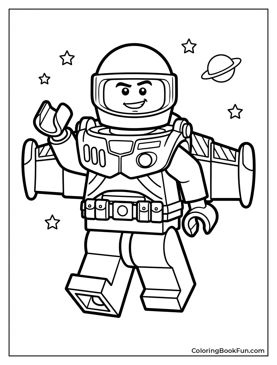 Lego Buzz Poses with Jetpack