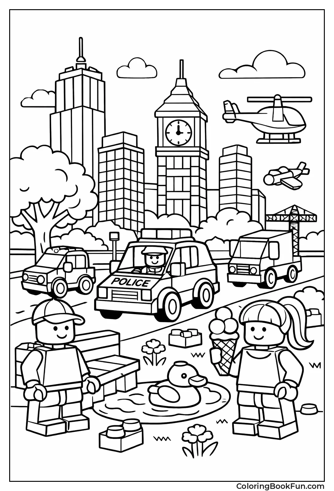 Daytime City Skyline