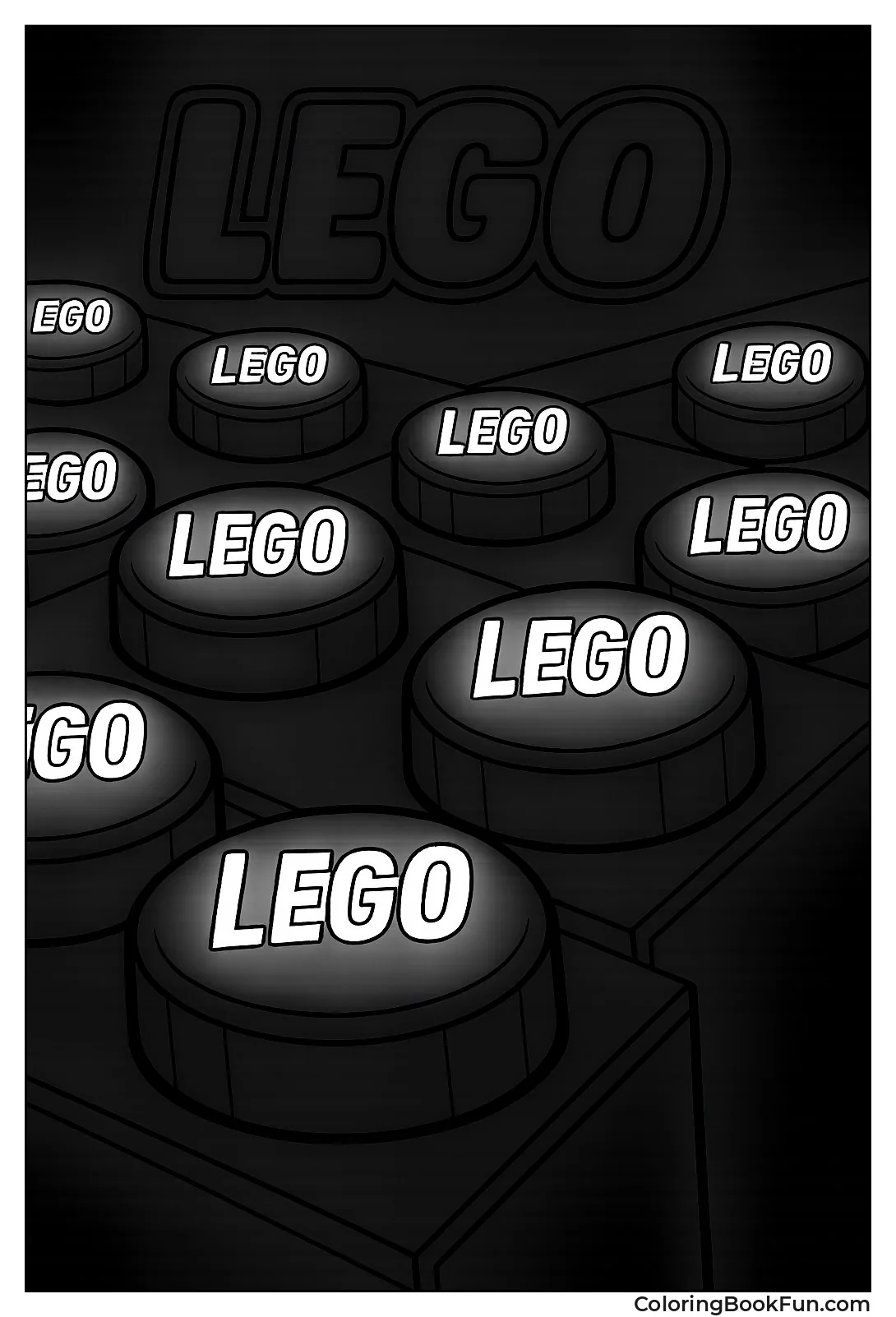 Close-Up Brick Studs