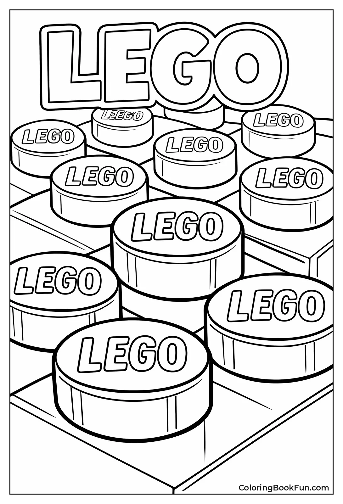 Close-Up Brick Studs