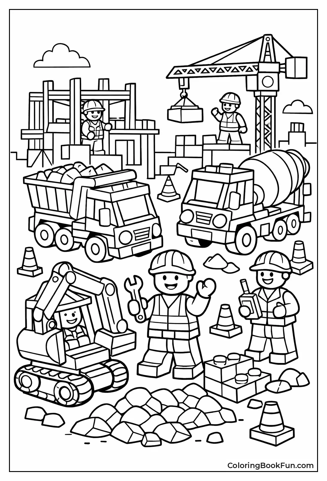 Lego Machines Build Busy Site