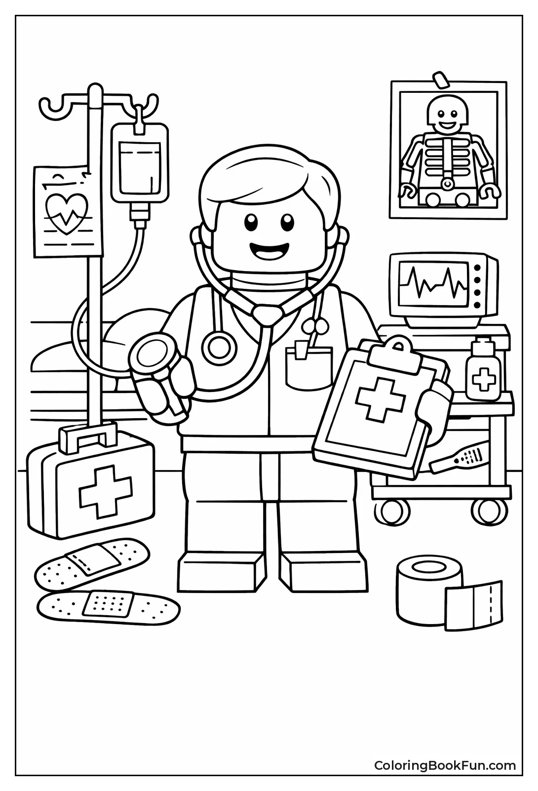 Lego Doctor with Bandages