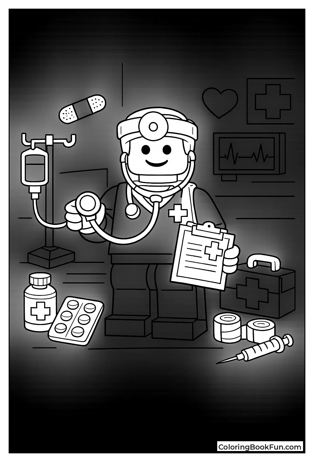 Lego Doctor with Bandages
