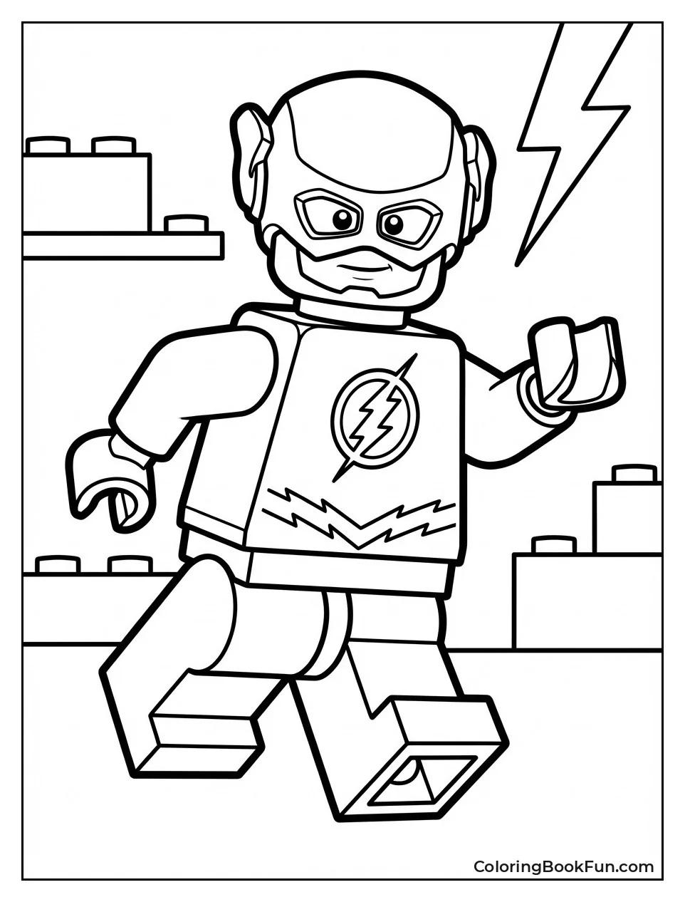 Lego Flash Minifigure Runs Fast
