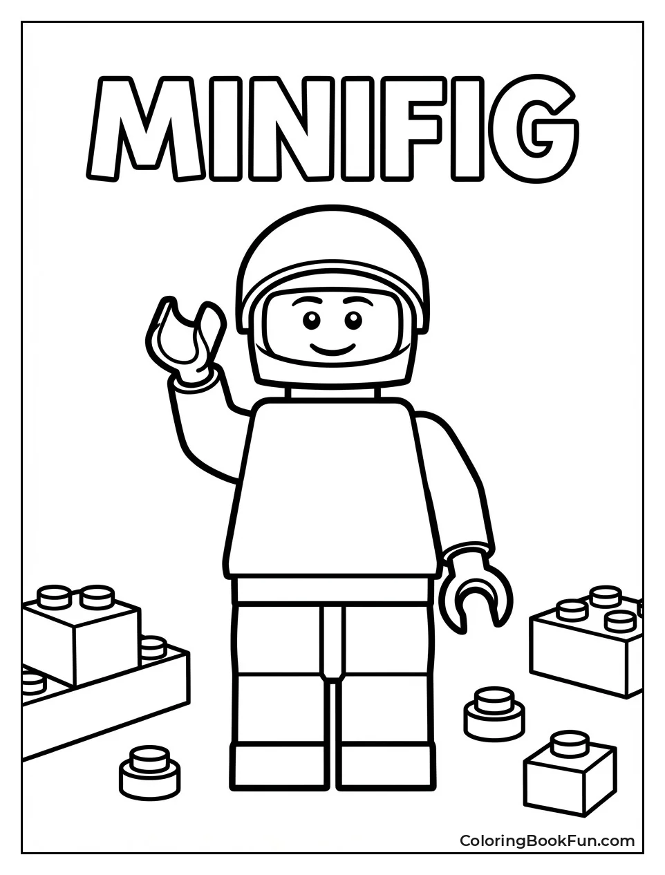 Smiling Waving Minifigure