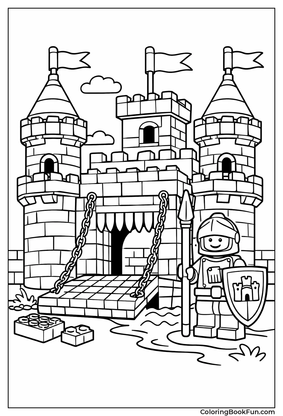 Knight Guards Brick Castle