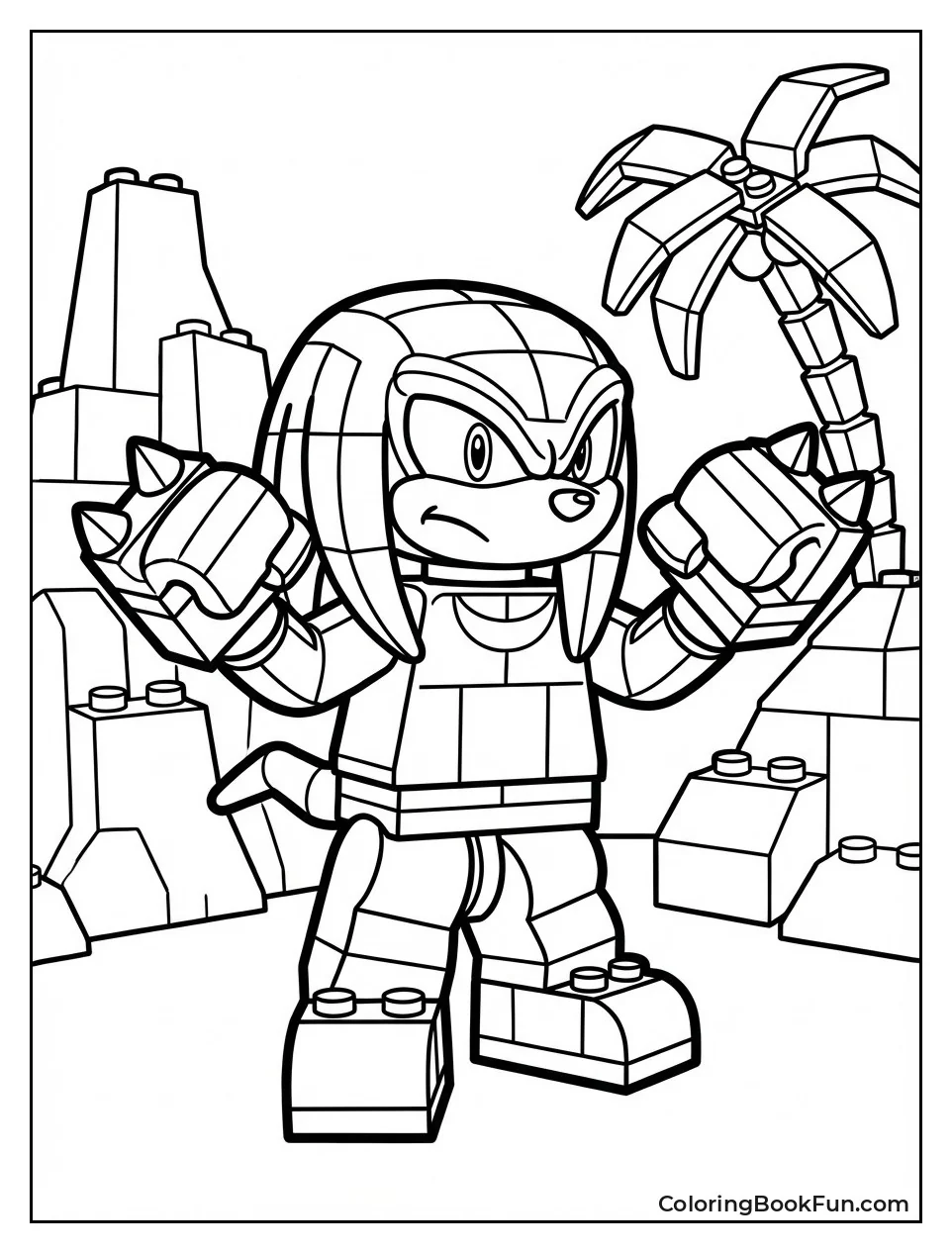 Blocky Lego Knuckles Poses