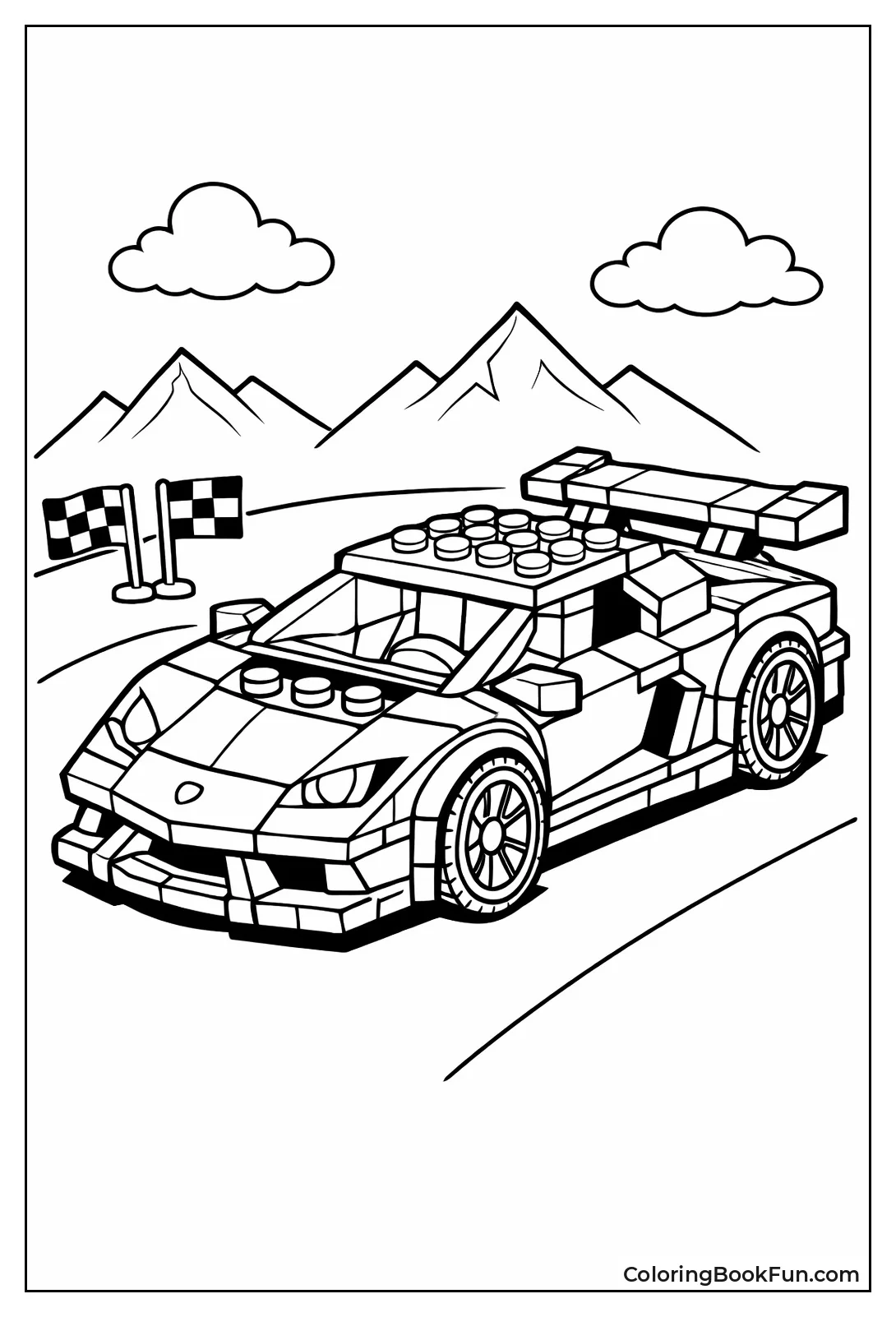 Lego Brick Lamborghini Build