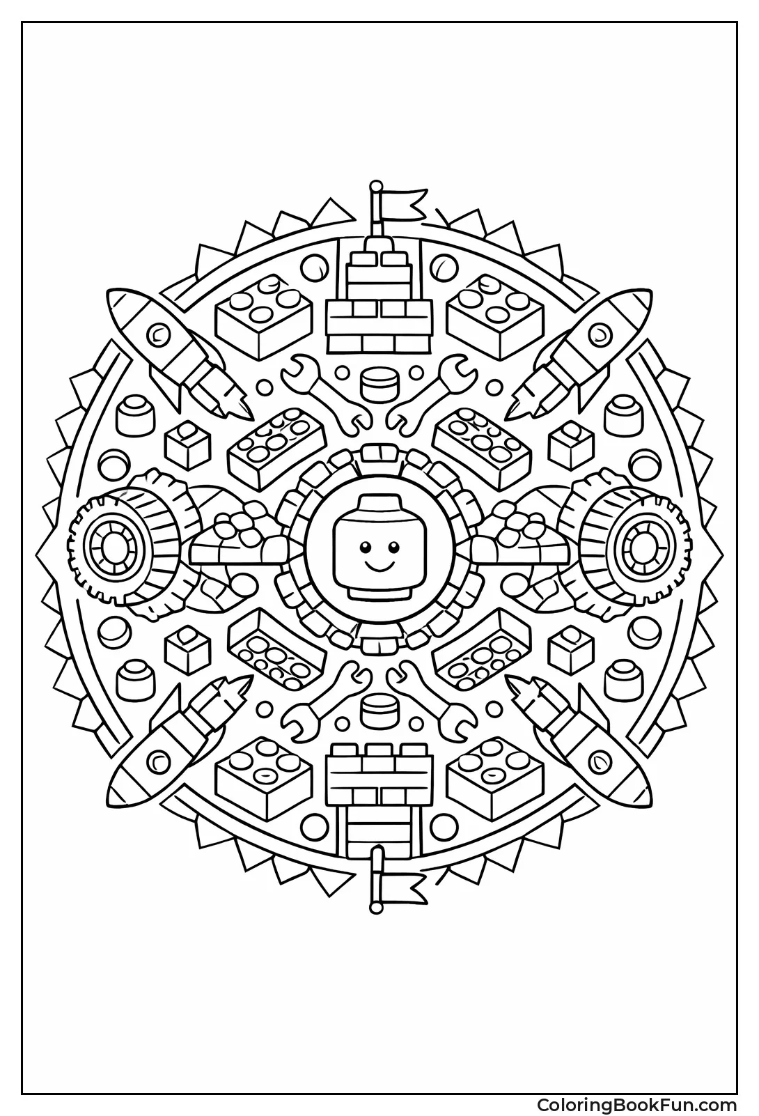 Symmetrical Lego Mandala