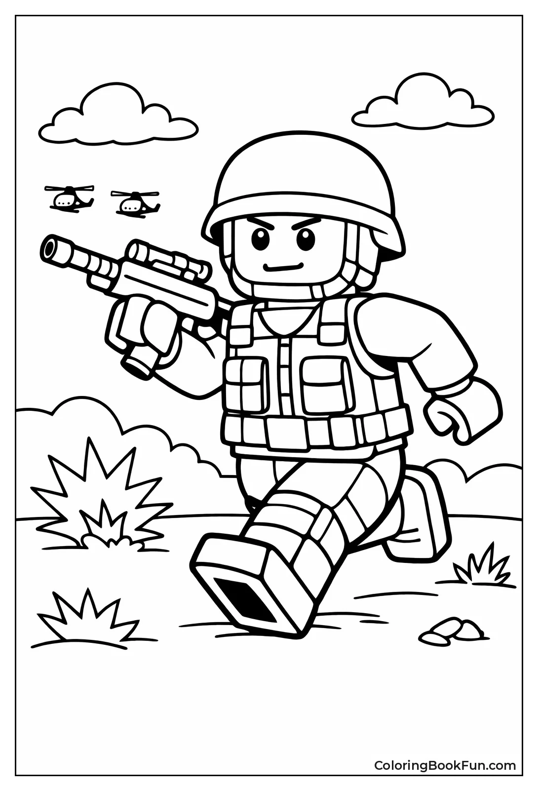 Lego Soldier Strikes Pose