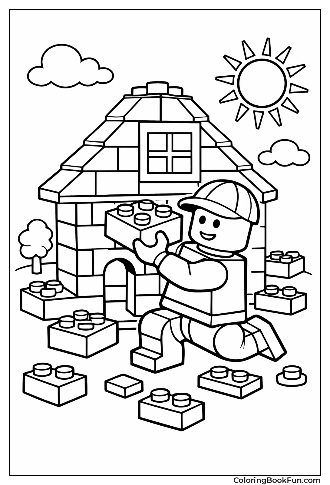 Minifigure Stacks House Bricks