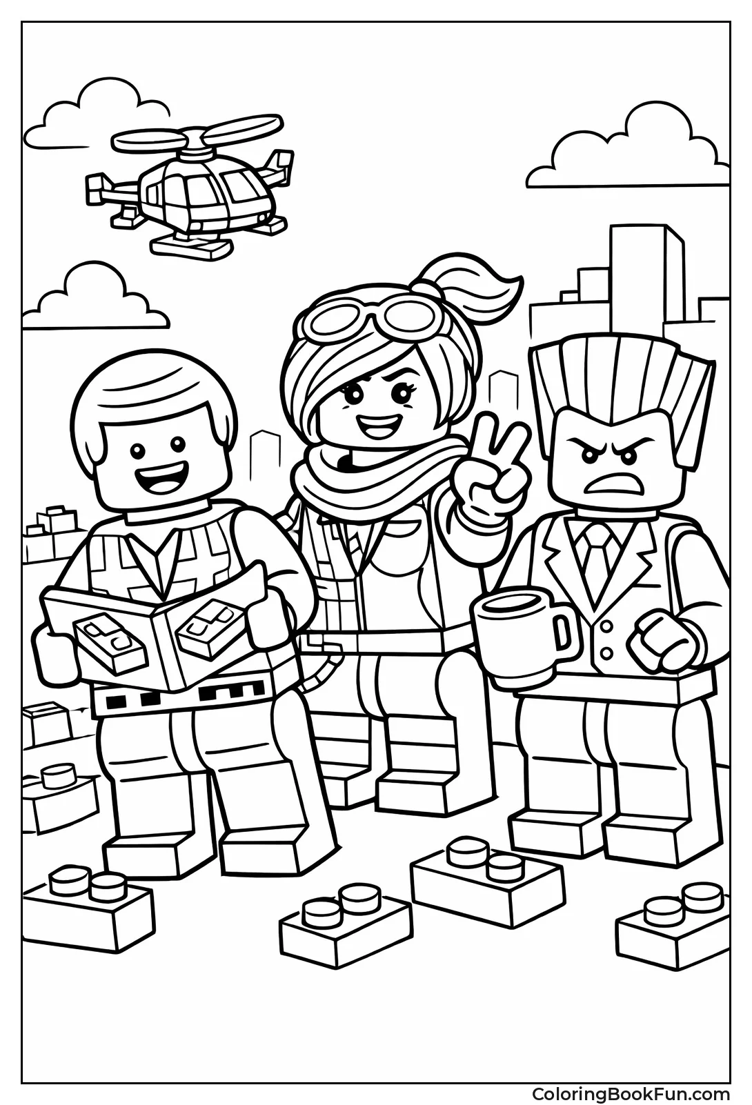 Emmet and Lego Friends