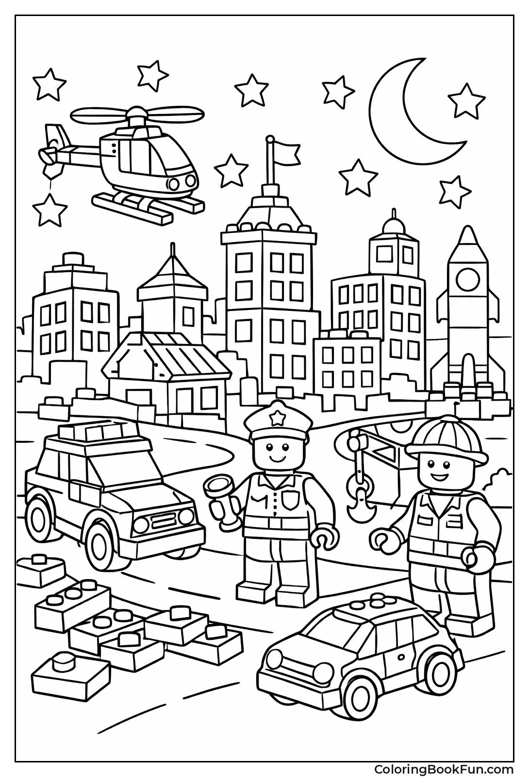 Night City with Lights