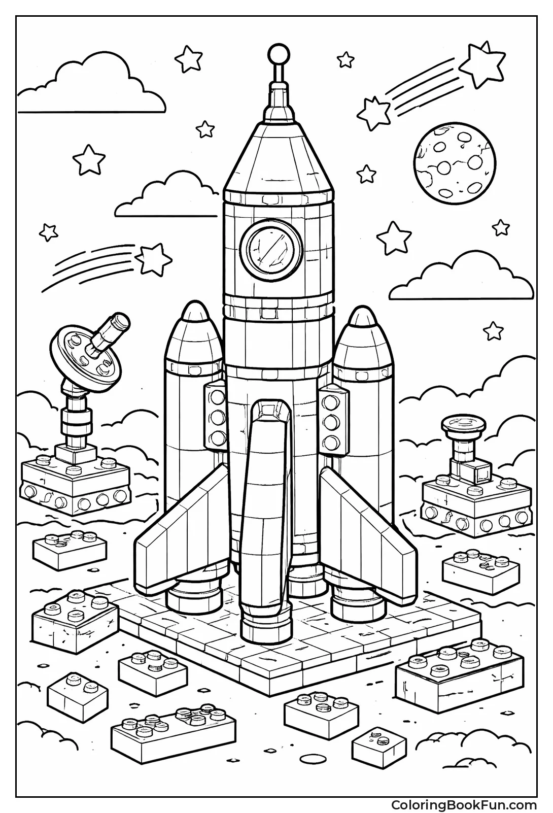 Tall Rocket with Fins