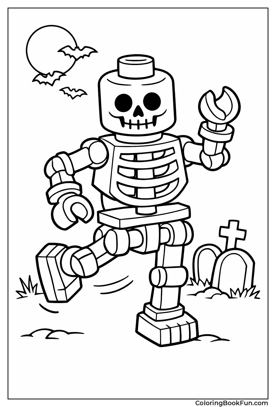 Playful Lego Skeleton Figure