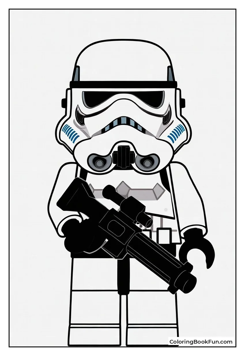 Lego Stormtrooper Holding Blaster