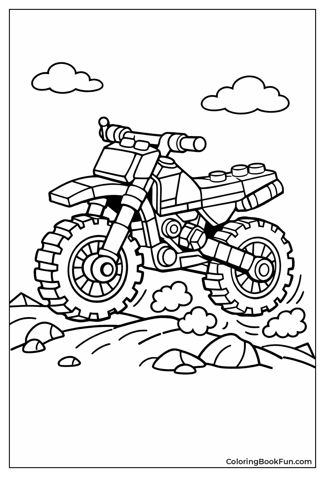 Lego Style Dirt Bike