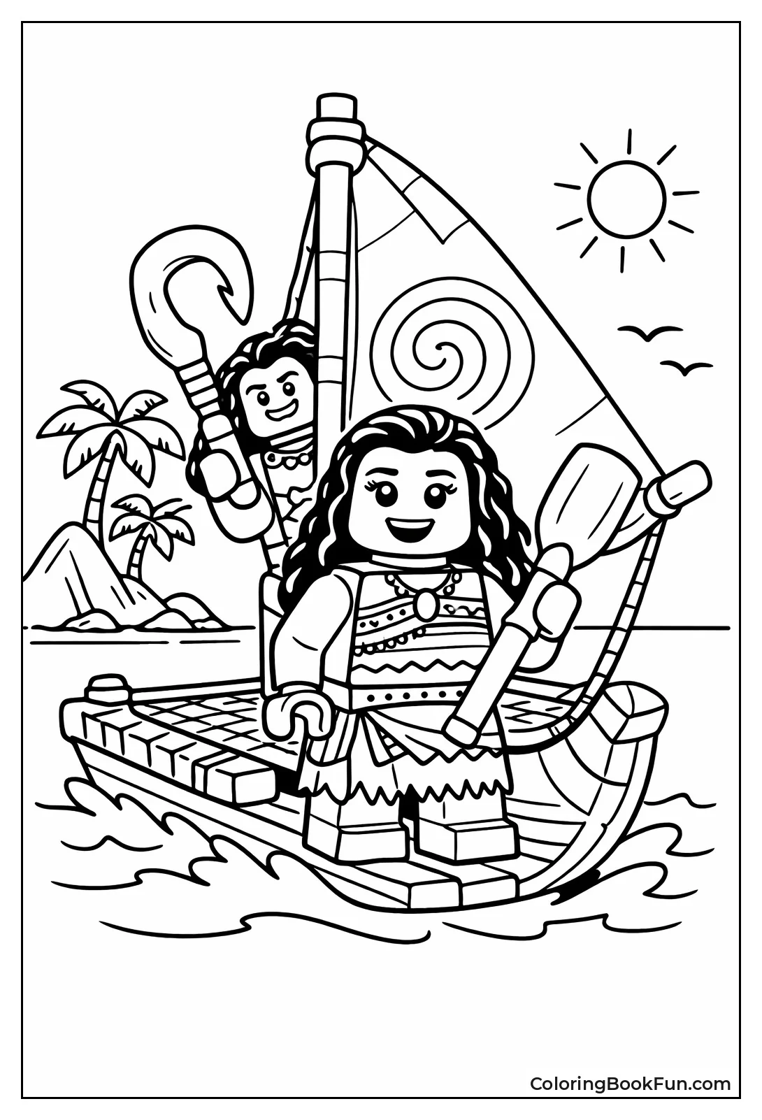 Lego Moana Sails Blocky Boat