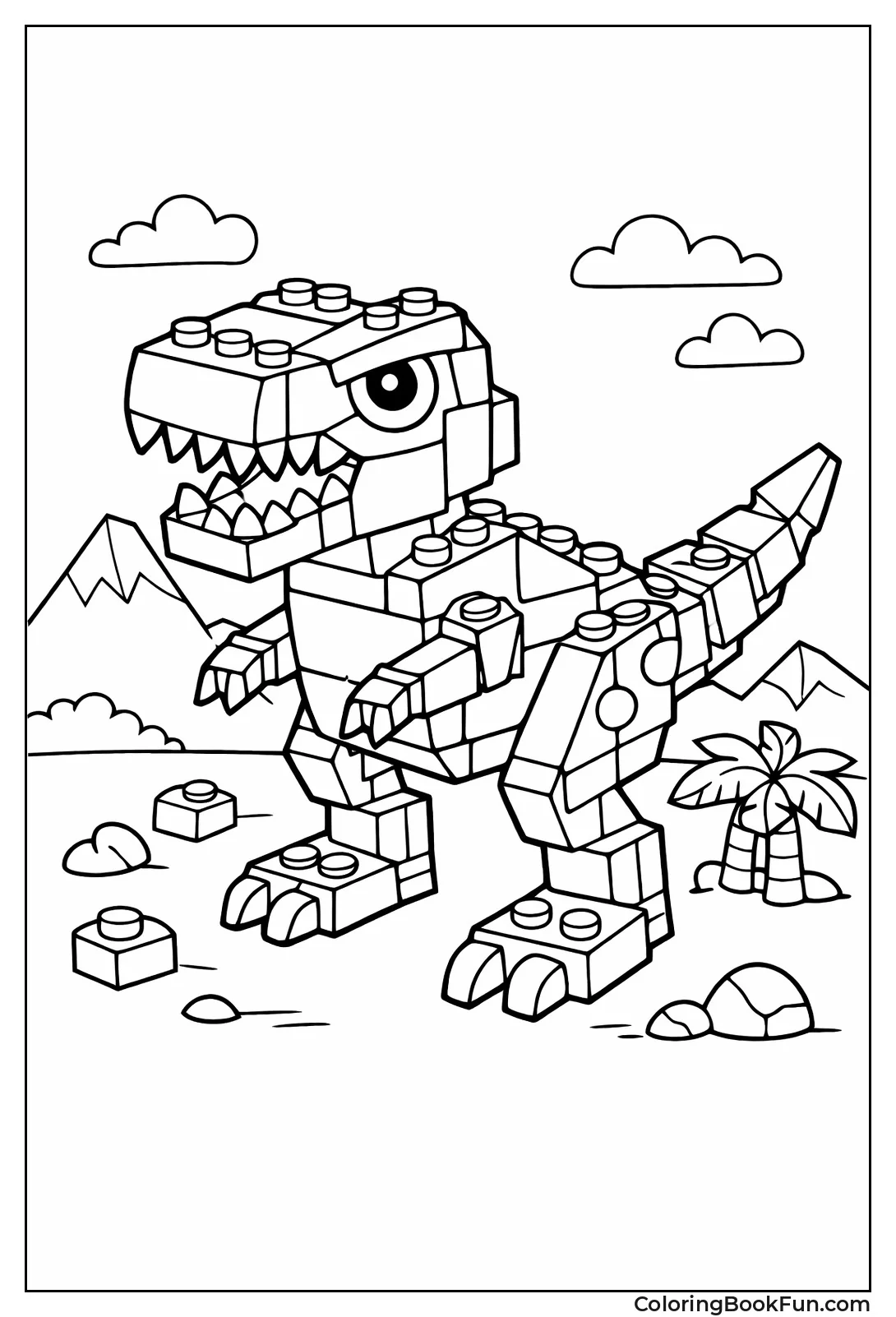 Blocky Lego T-Rex
