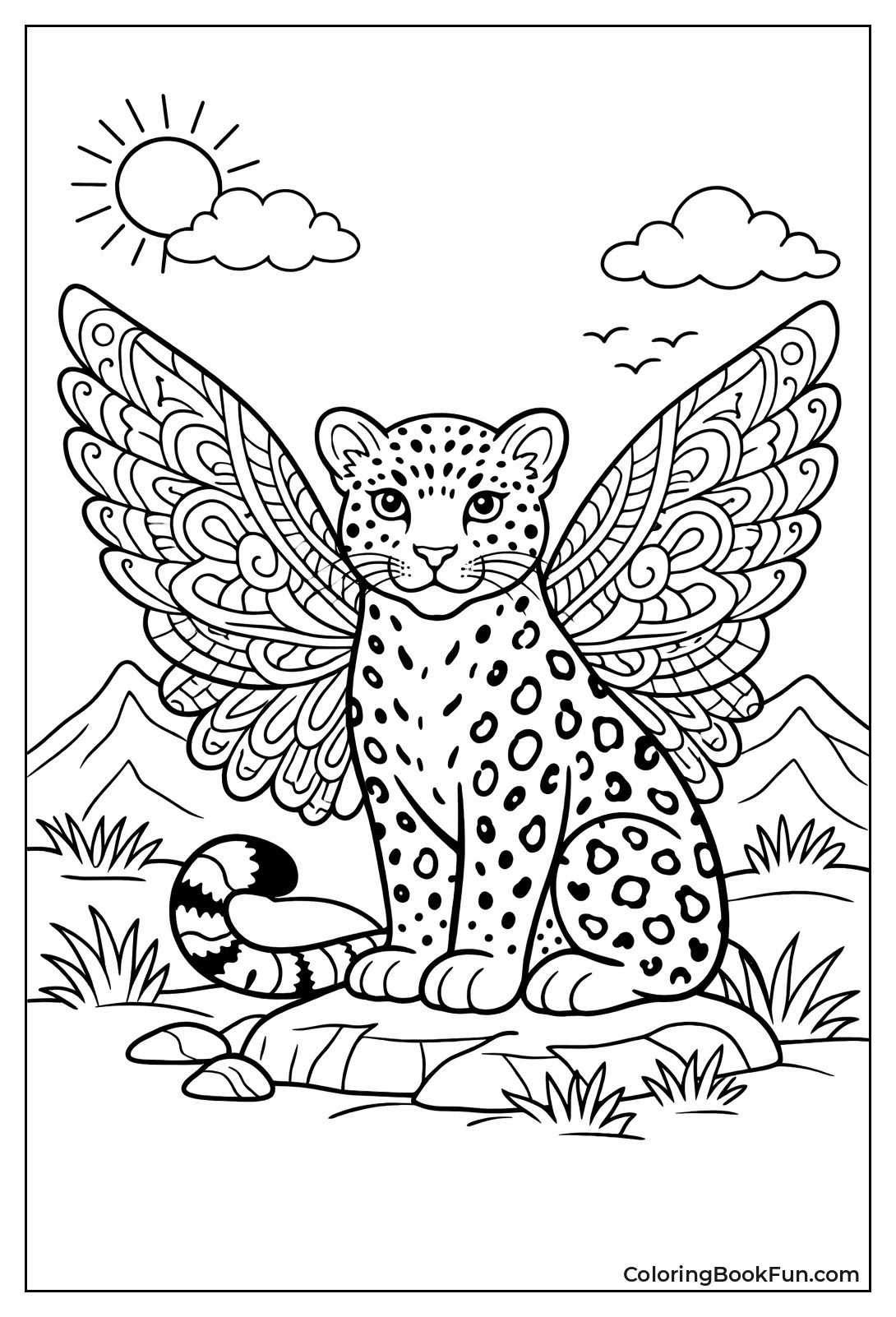 Leopard with Spotted Wings