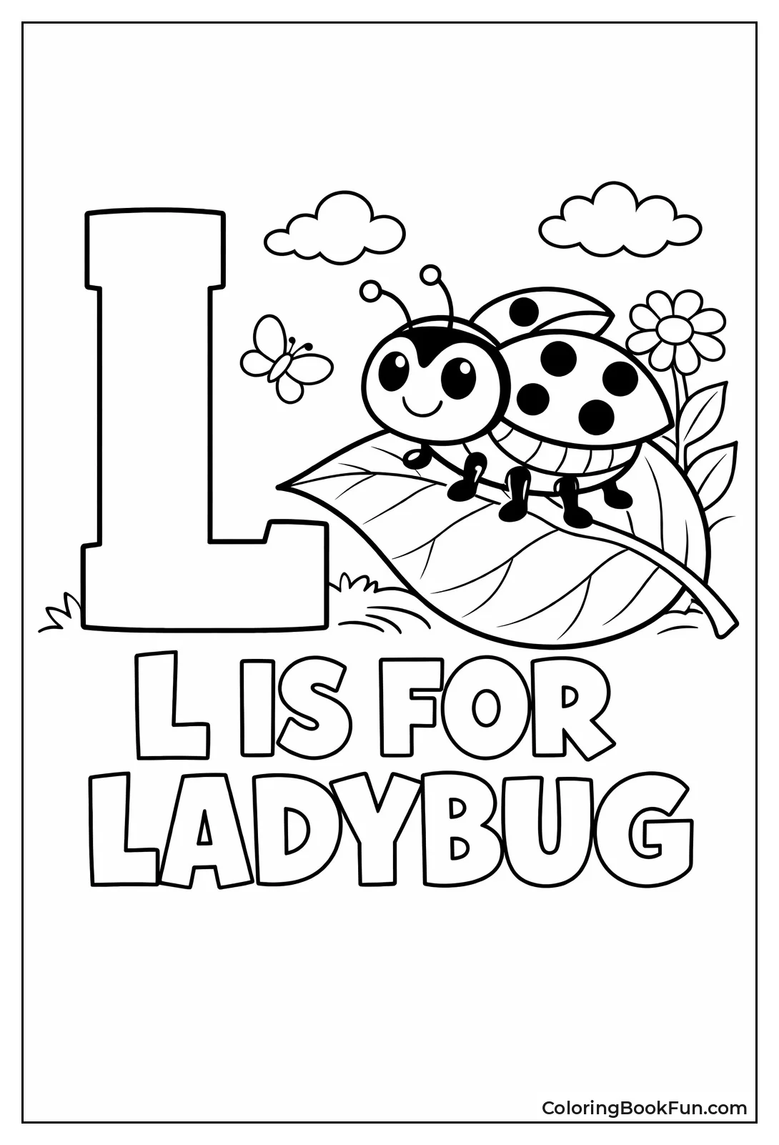 Letter L Ladybug Friend