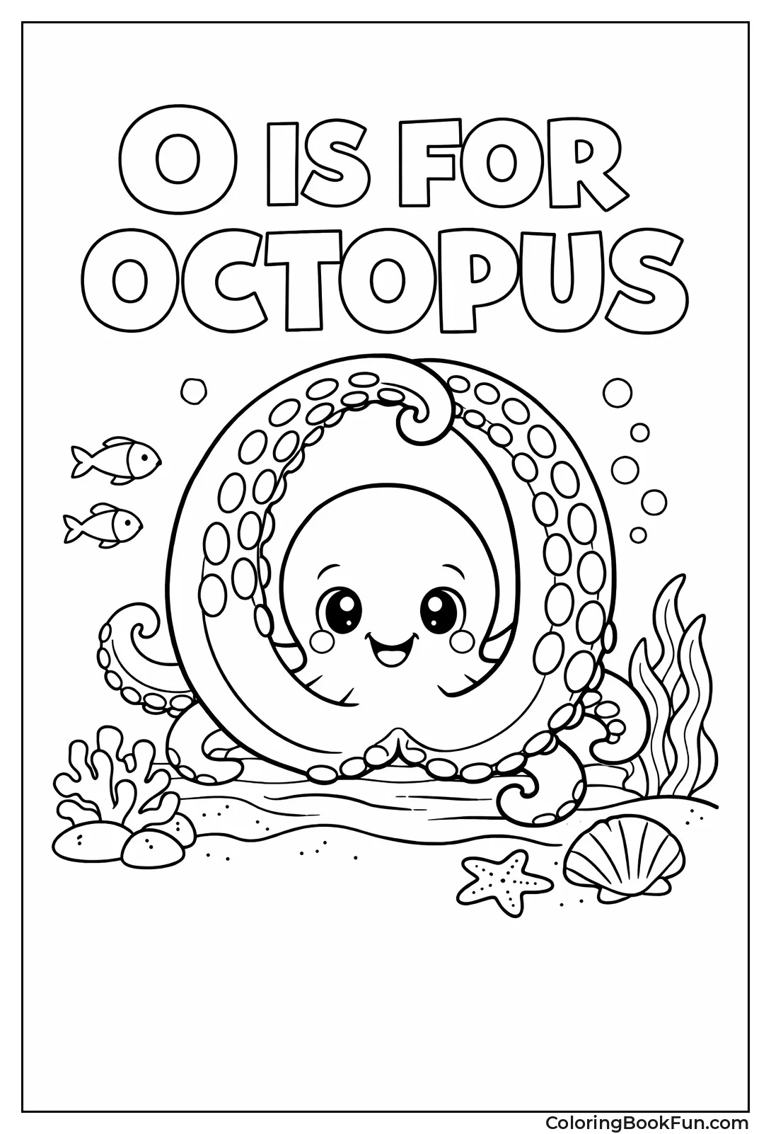 Letter O Octopus
