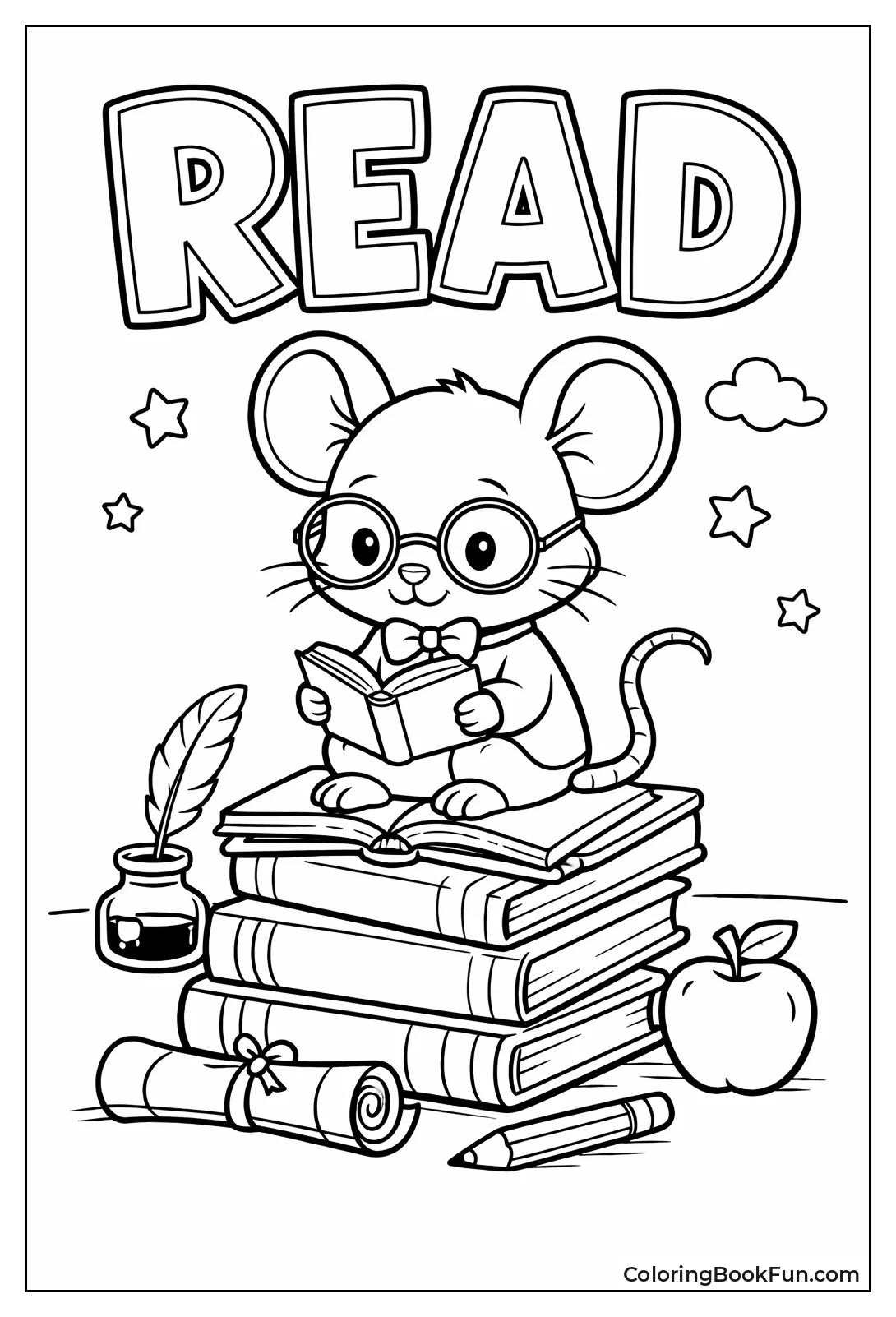 Mouse Reading with Glasses