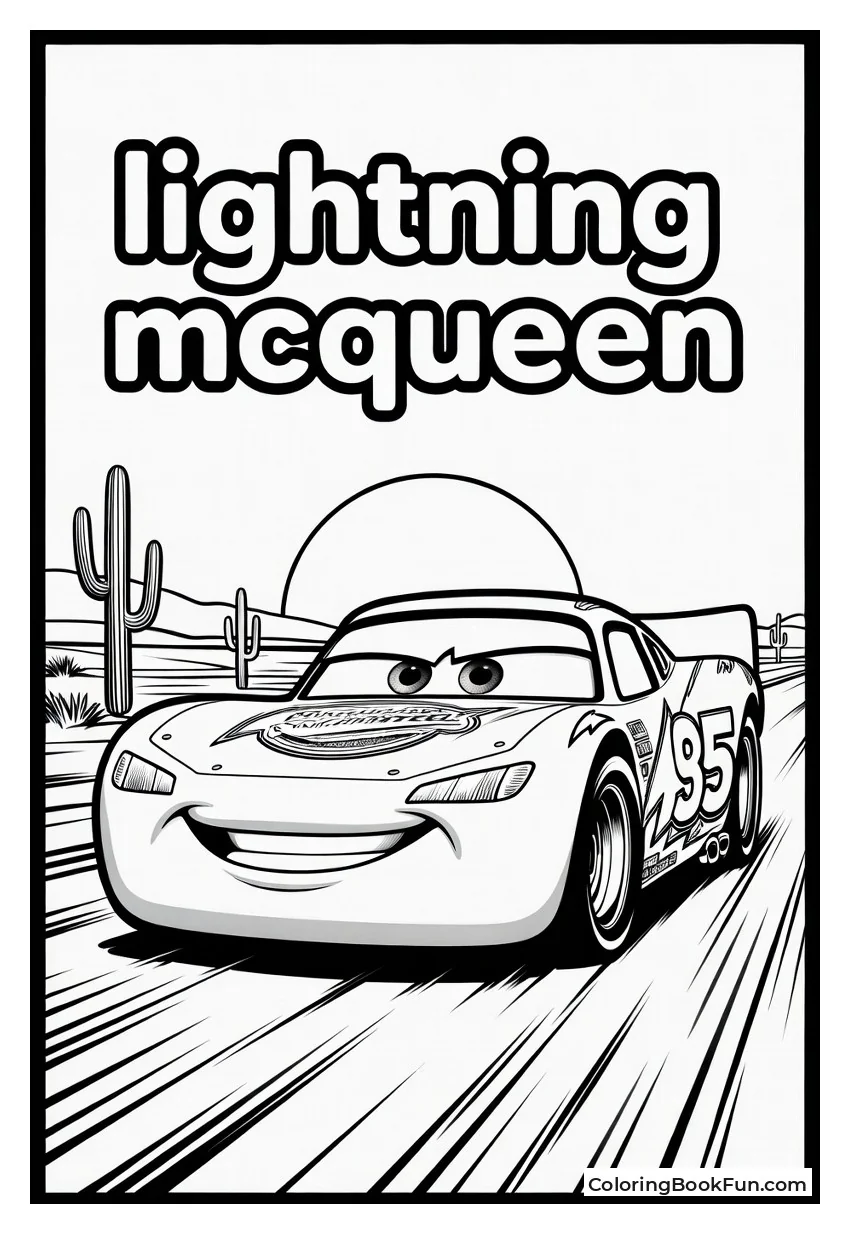 McQueen Cruises Desert Highway Fast