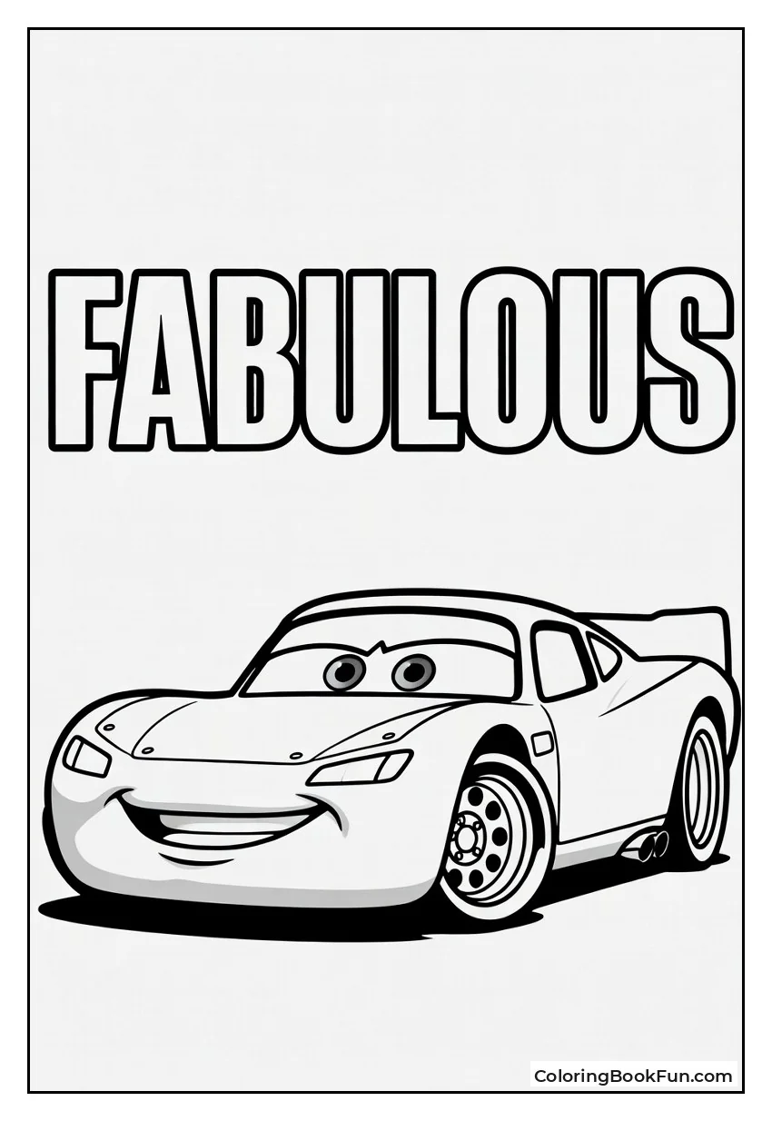 Fabulous Blue McQueen Poses Proudly