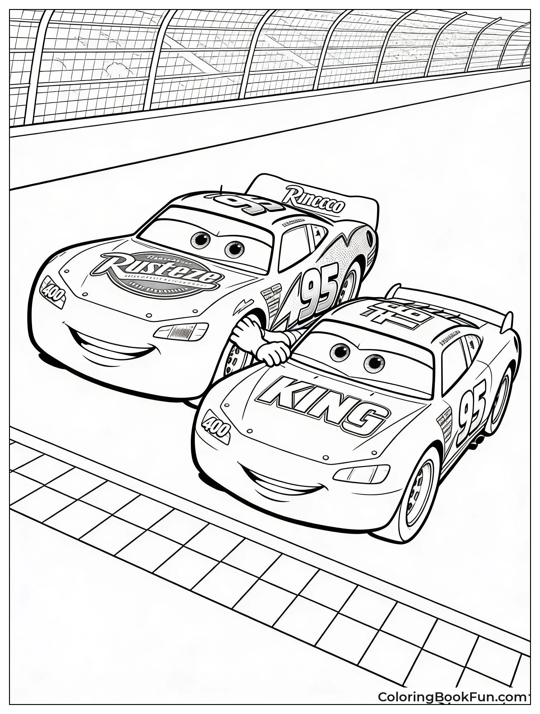 McQueen Pushes King to Finish