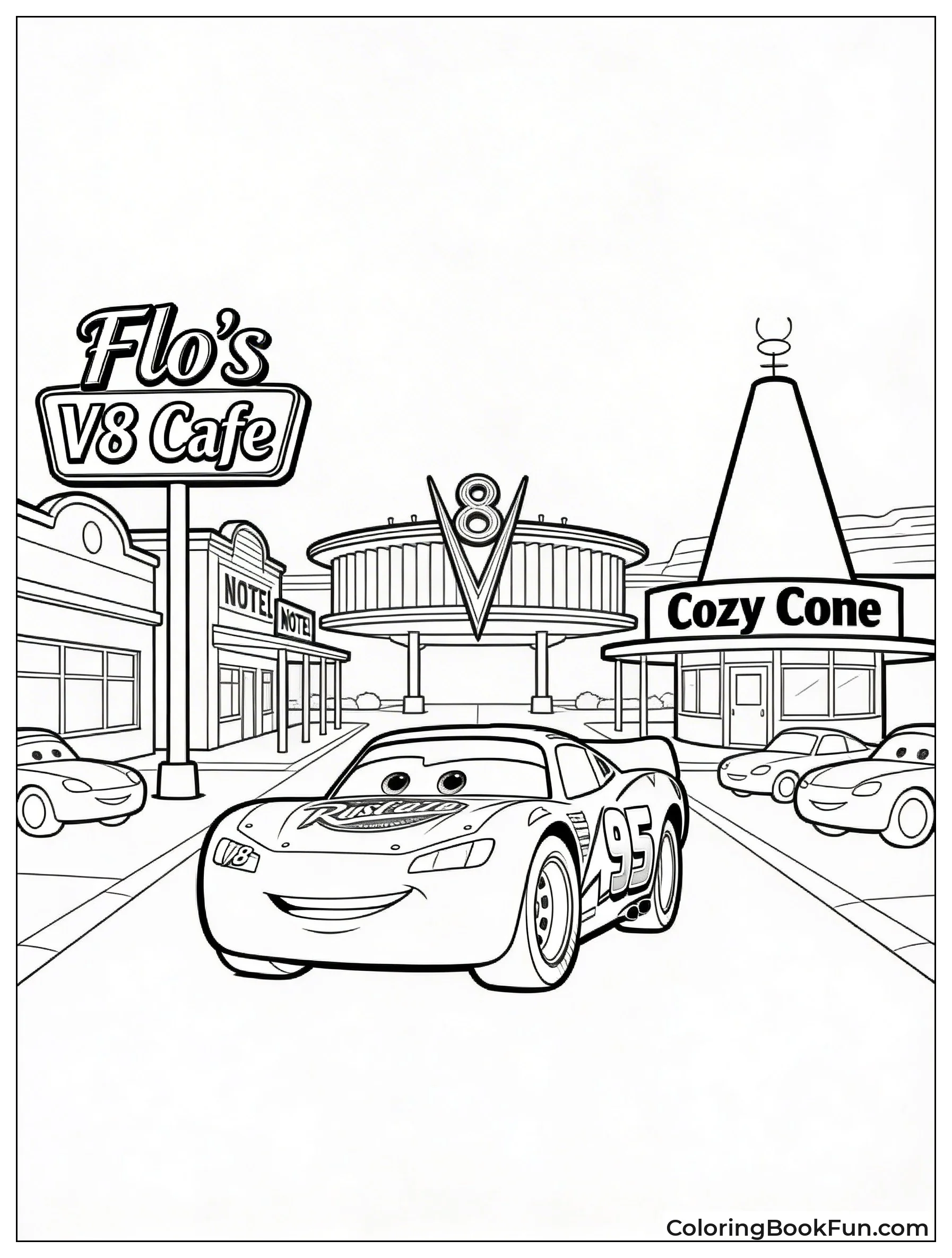 Radiator Springs Main Street View