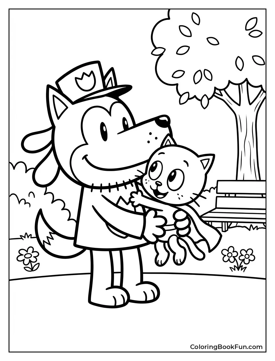 Li'l Petey Hugs Dog Man