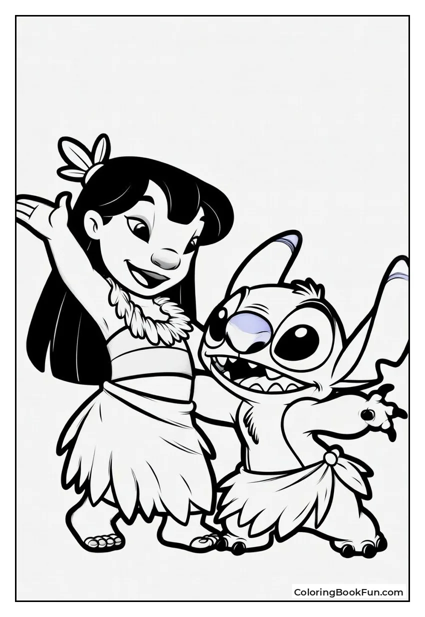 Lilo and Stitch Dance Hula
