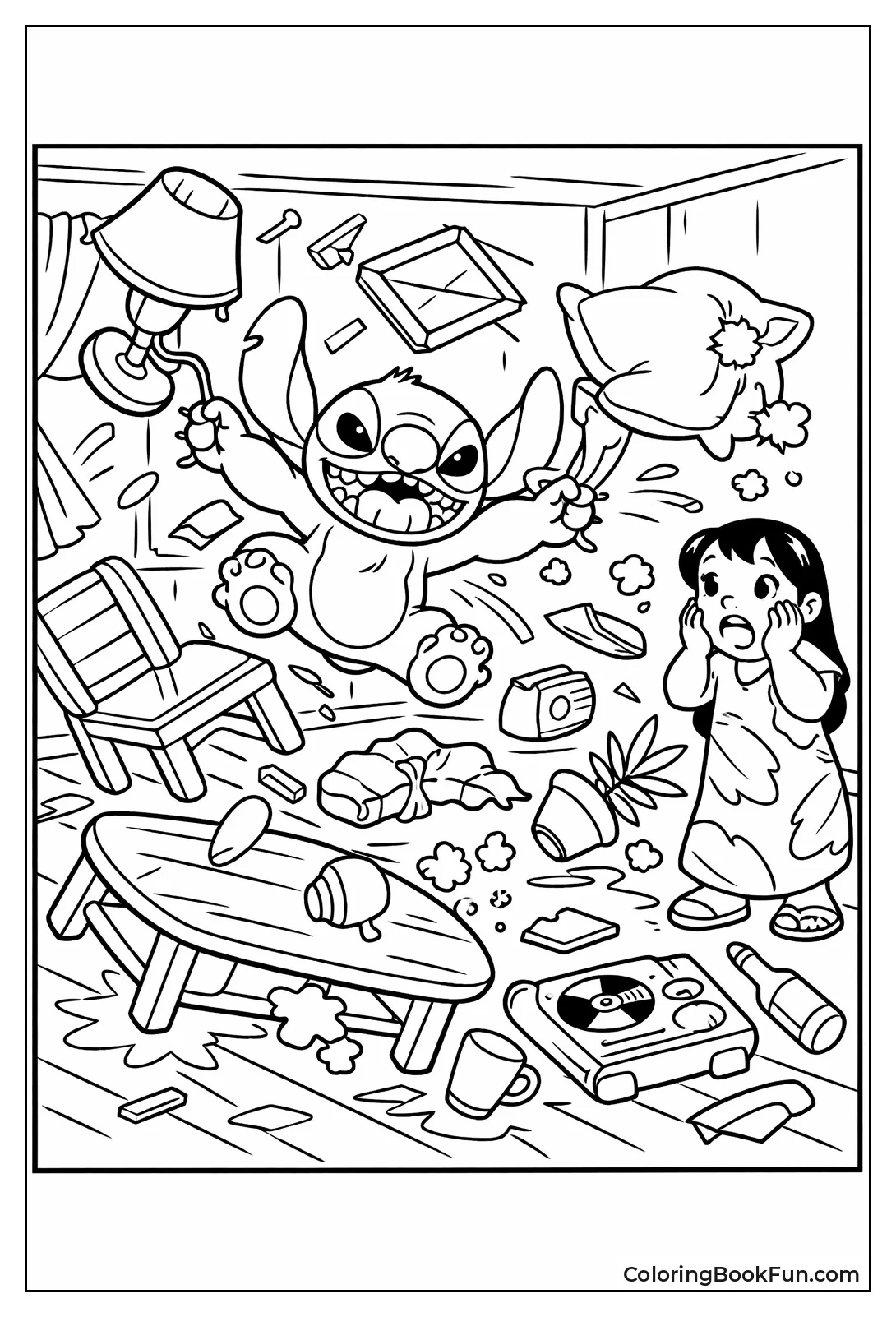 Stitch Wrecks House Chaos