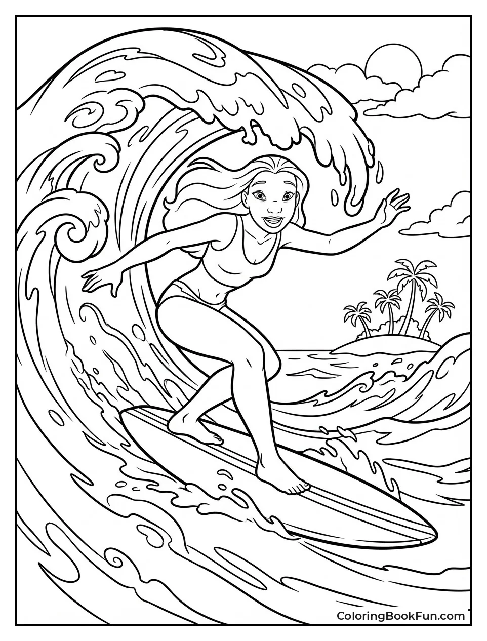 Nani Surfing Big Waves