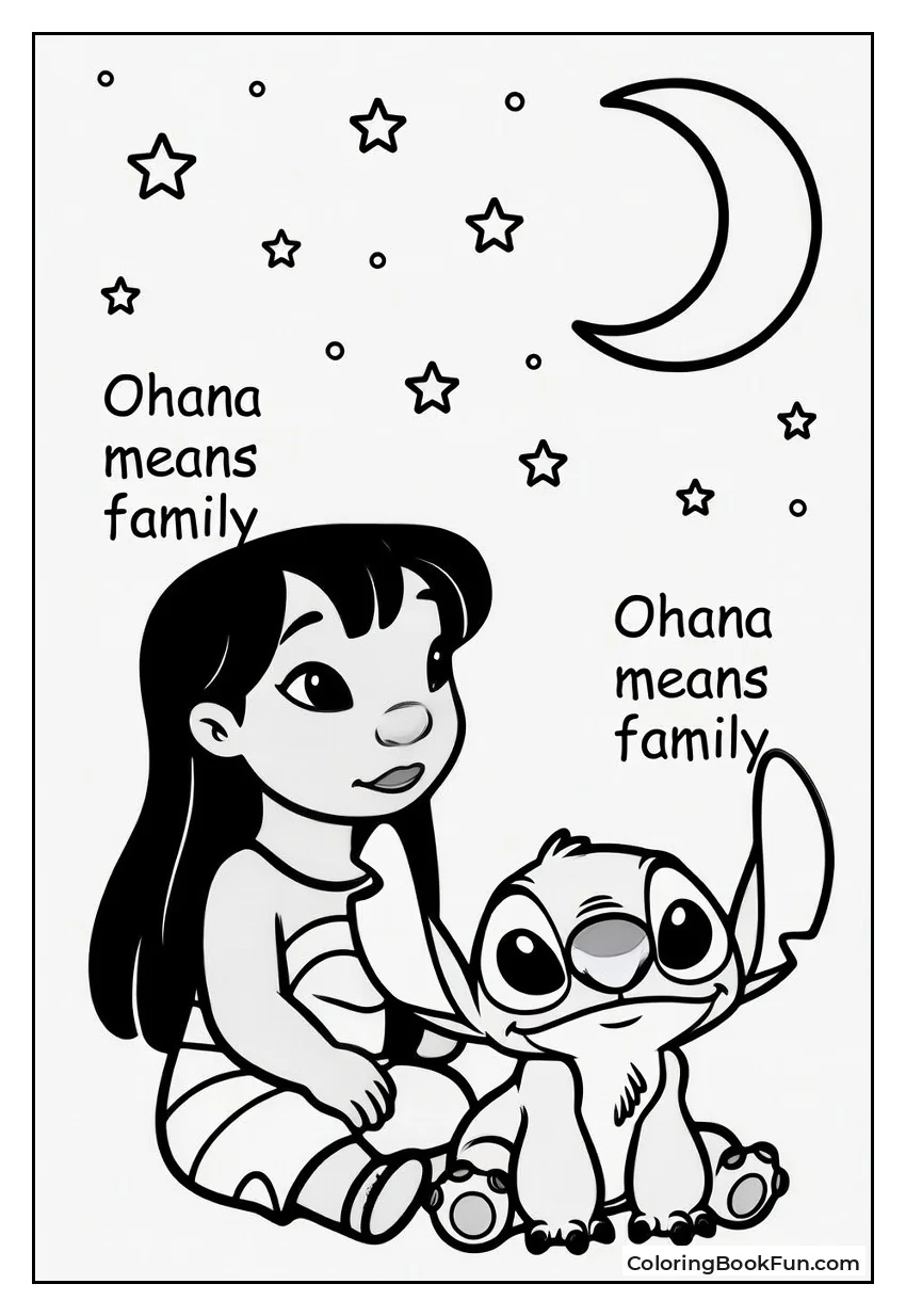 Lilo and Stitch Gaze at Stars