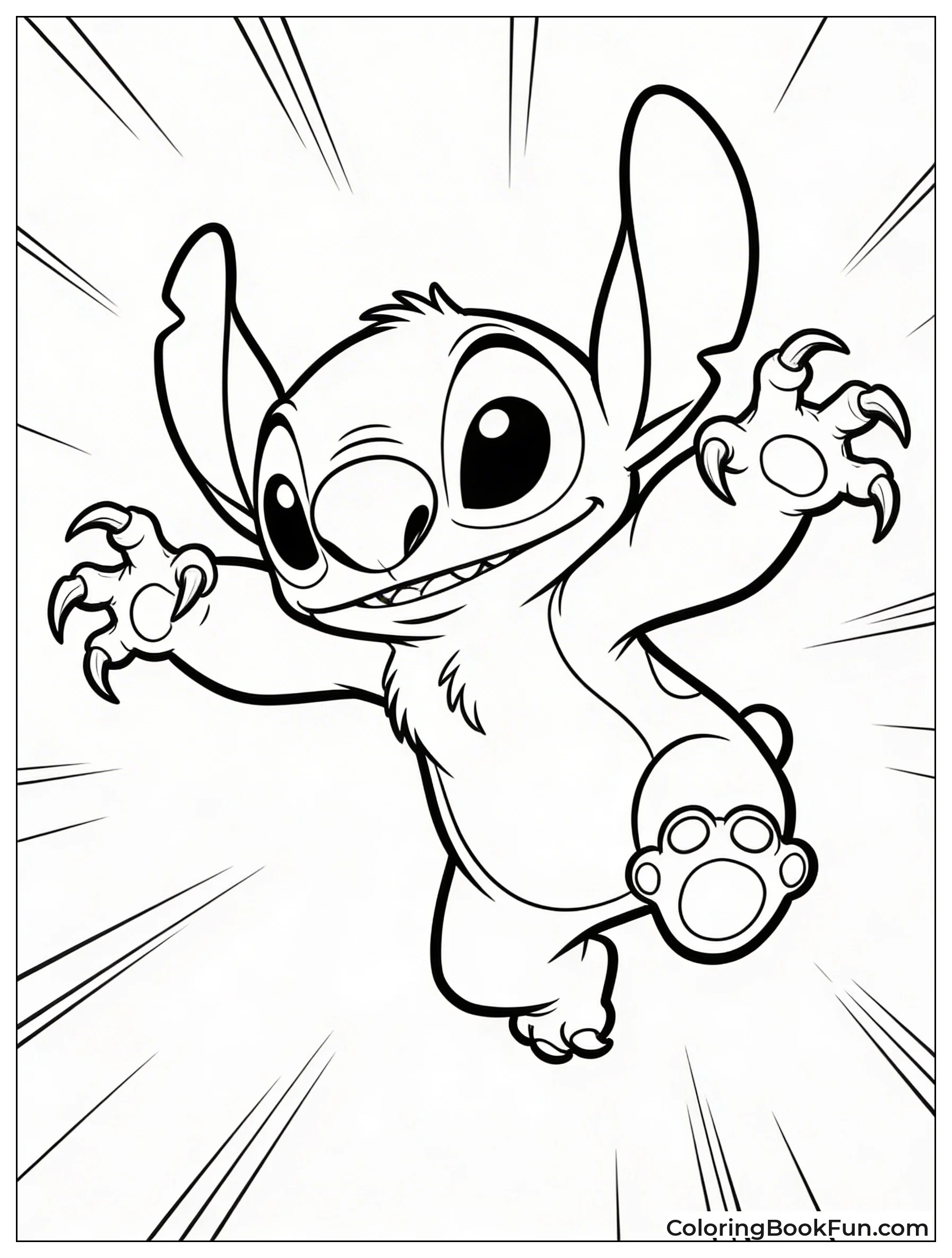 Stitch Leaps with Claws