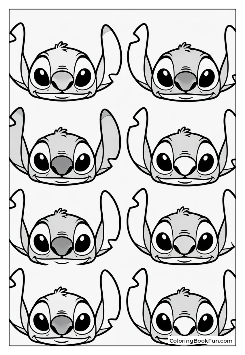 Stitch Shows Many Moods