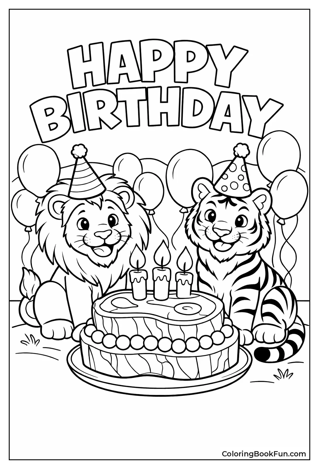 Lion Tiger Birthday Party