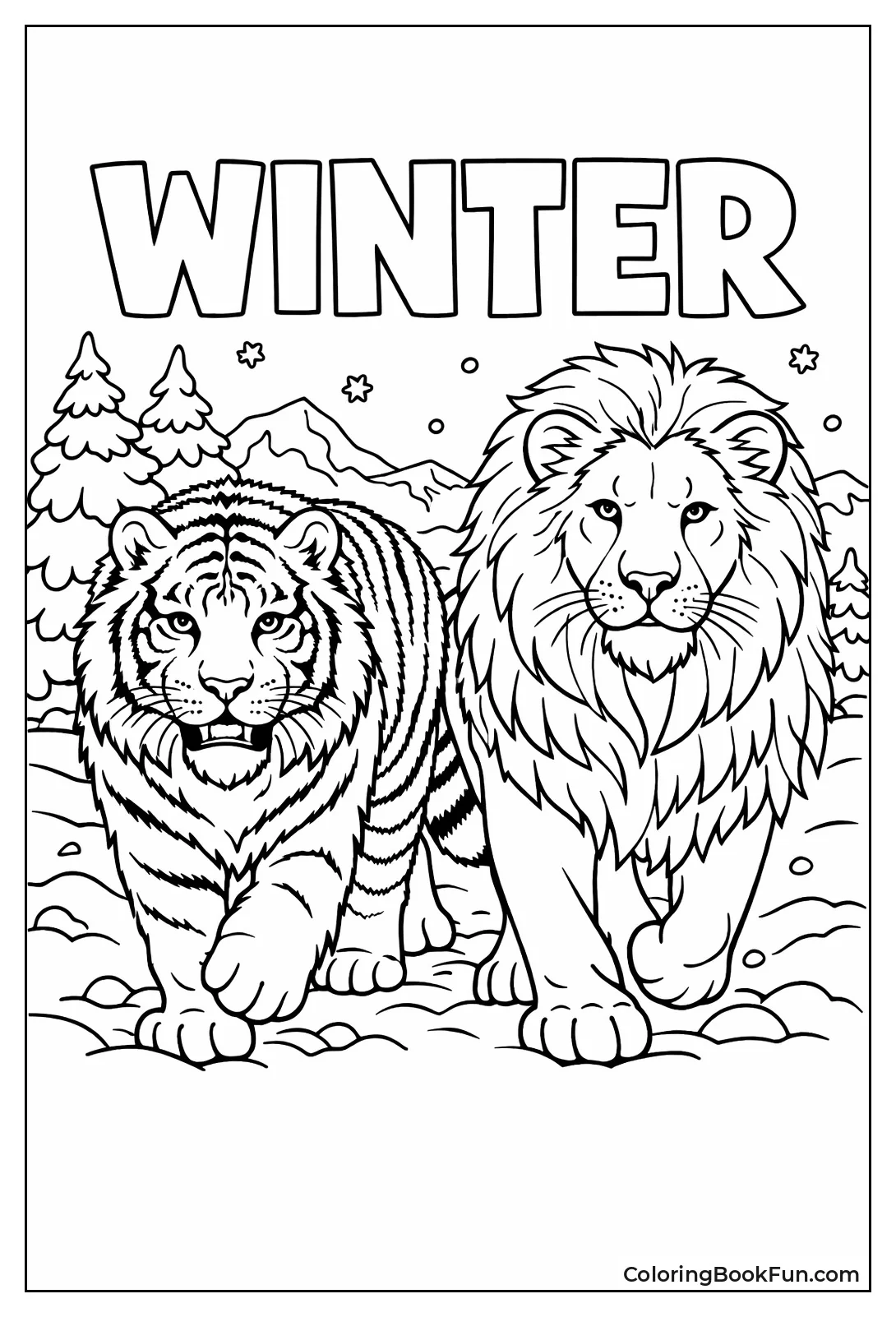 Snowy Lion and Tiger Walk