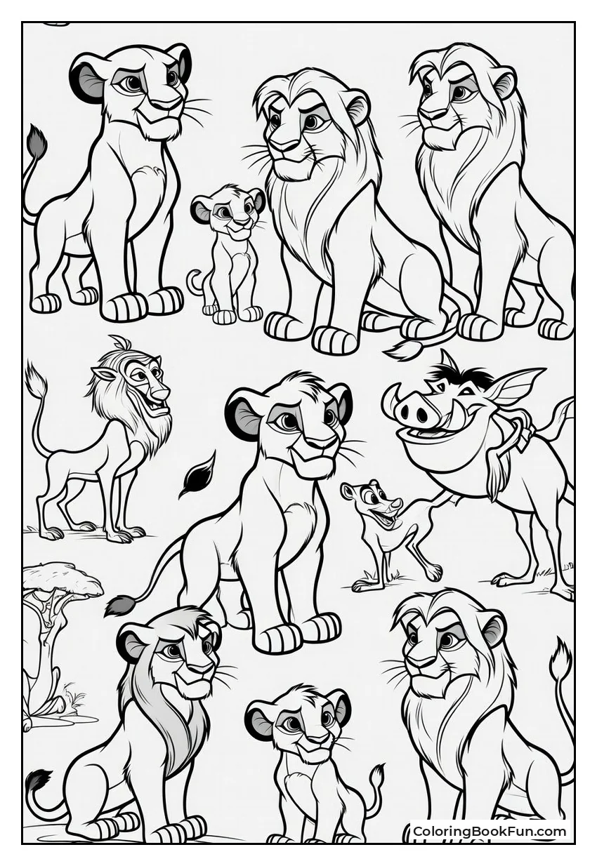 Lion Heroes Group Scene