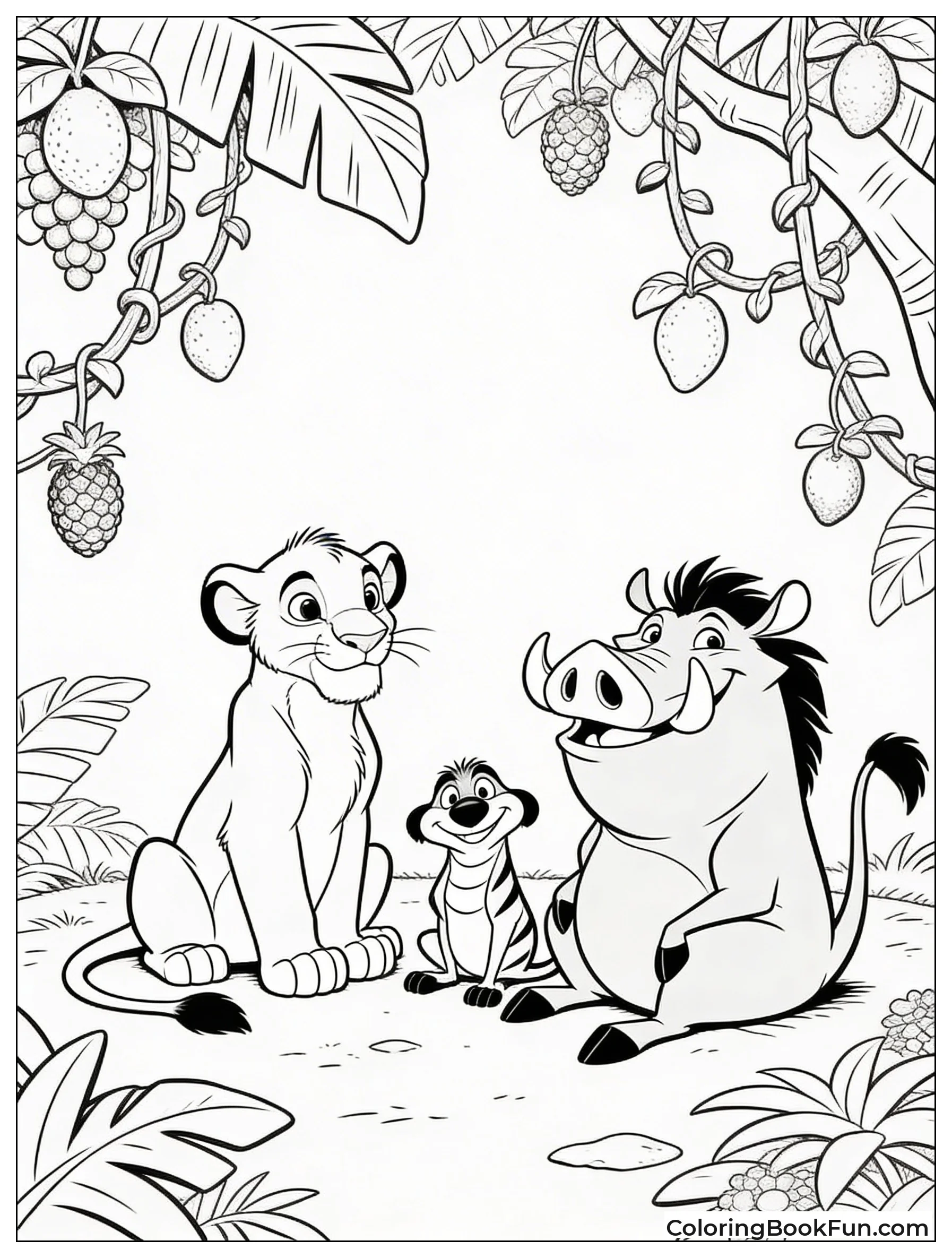 Trio Relaxes in Oasis