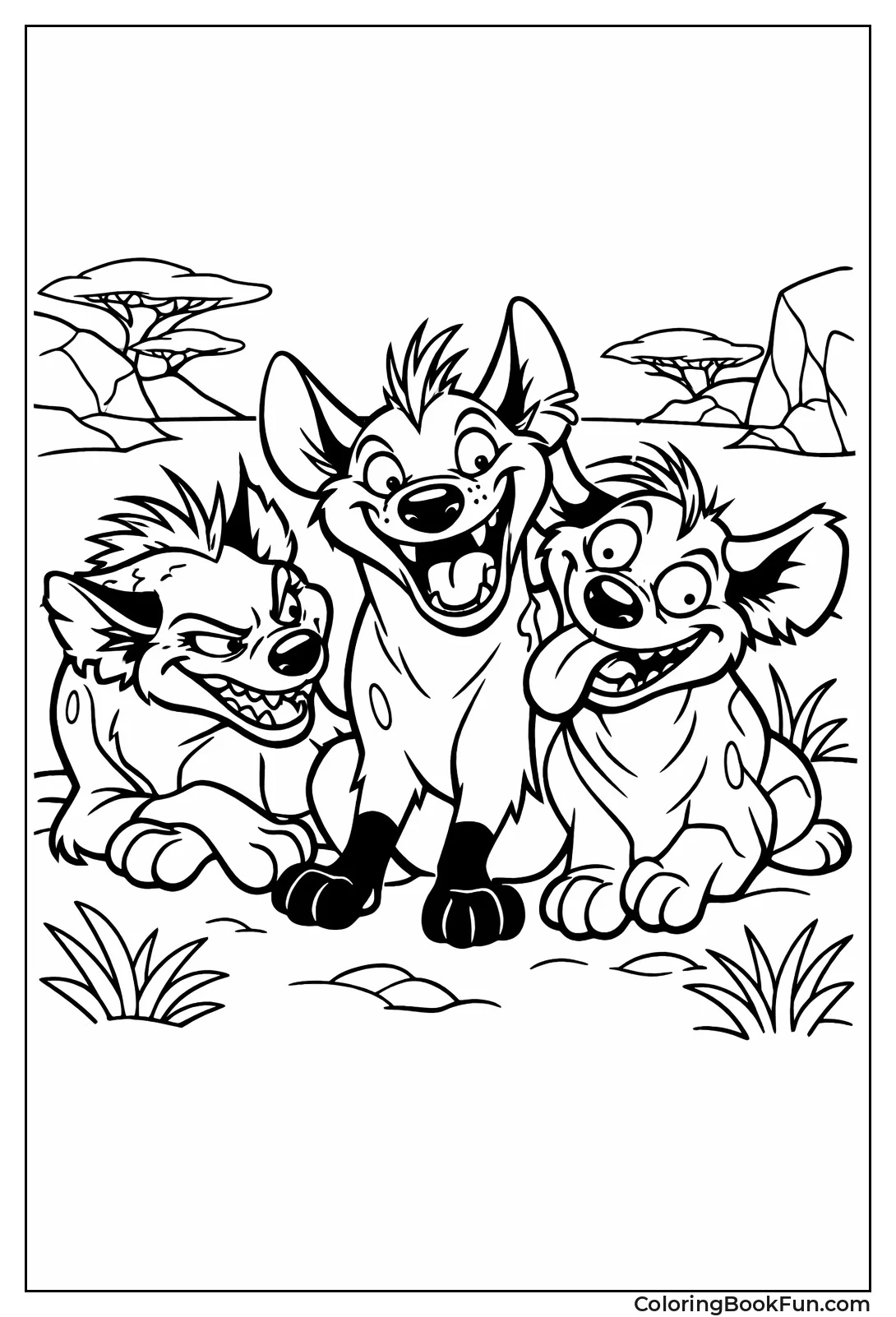 Hyenas Shenzi, Banzai and Ed