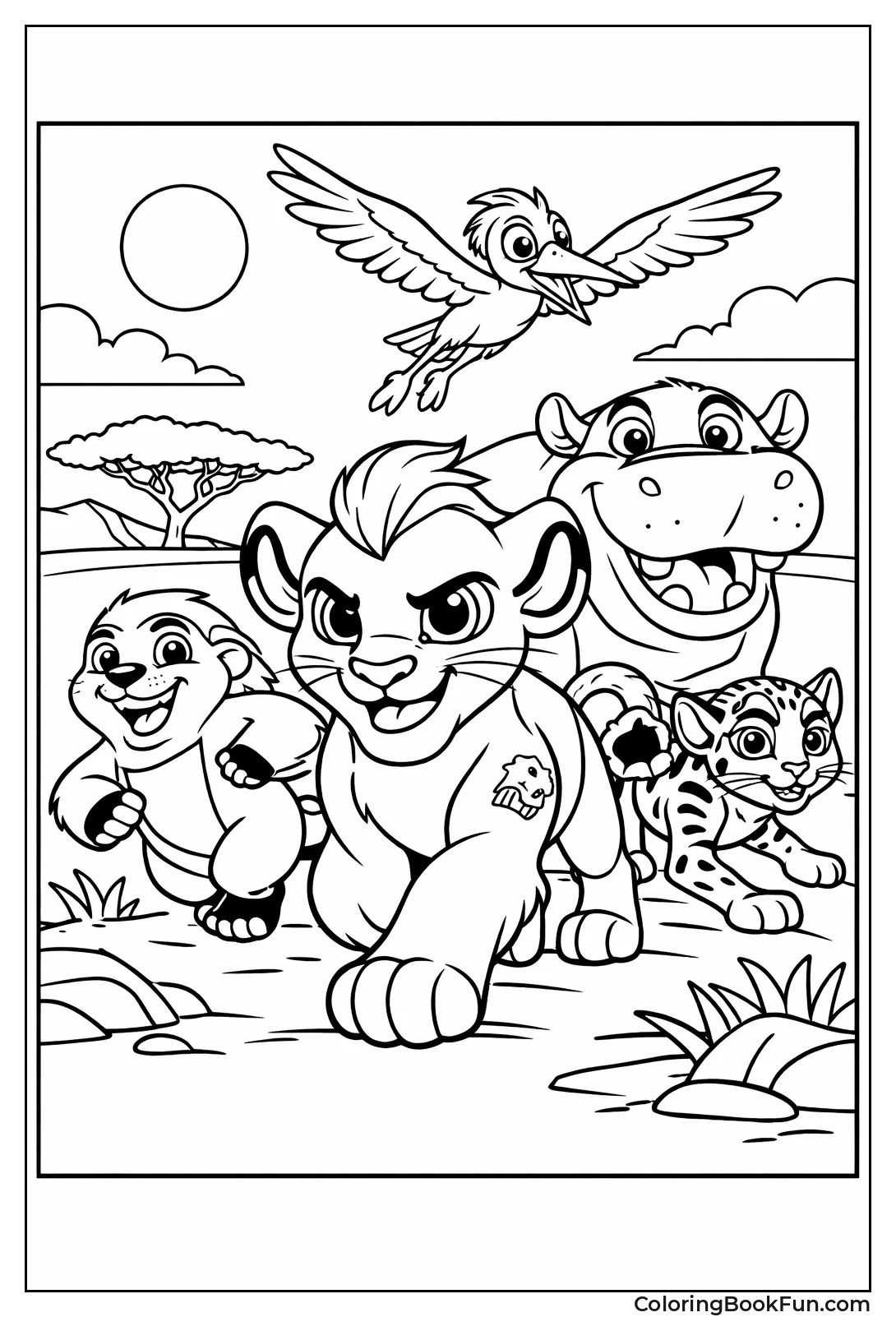 Kion Leads Friends Adventuring