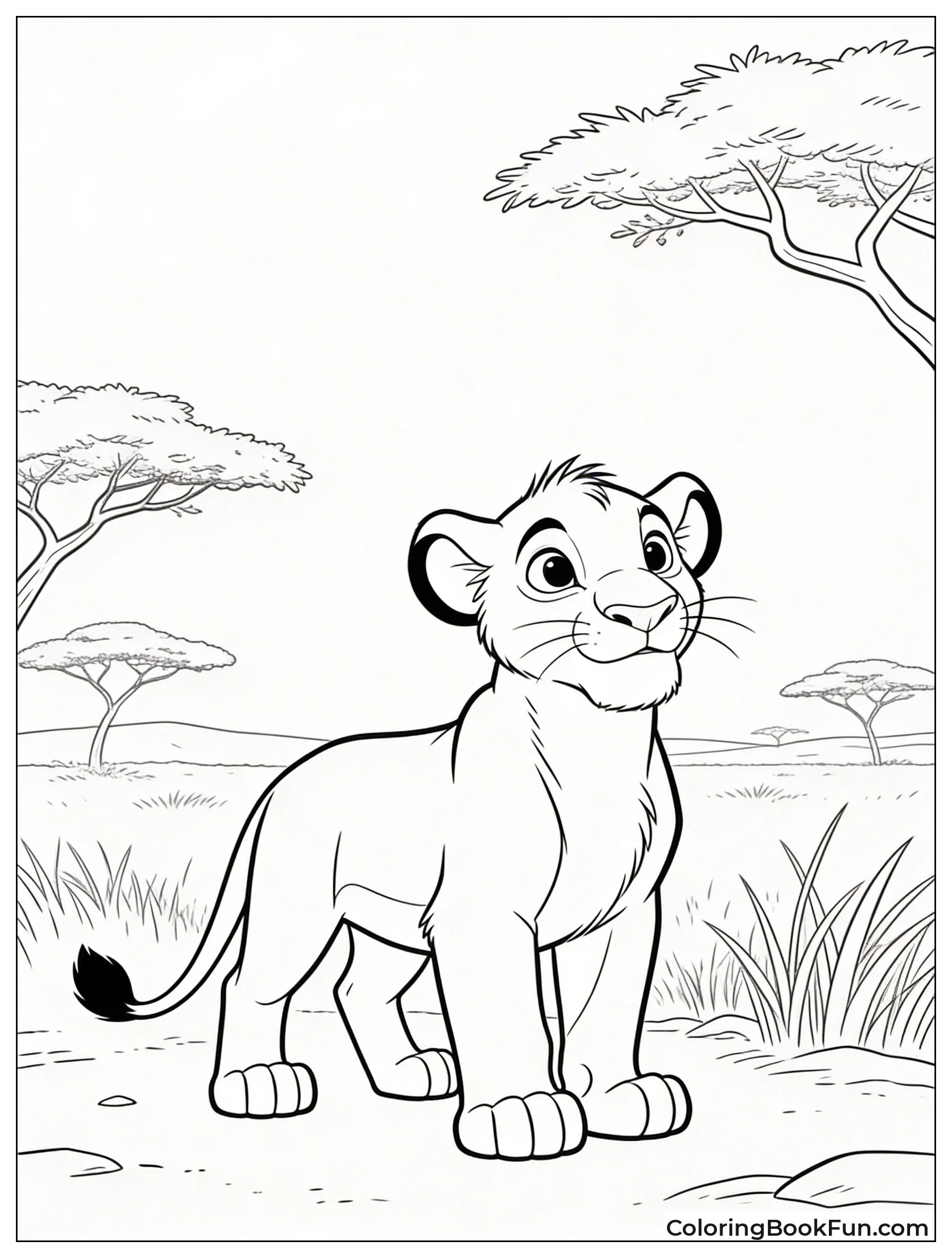 Proud Kovu on Savanna